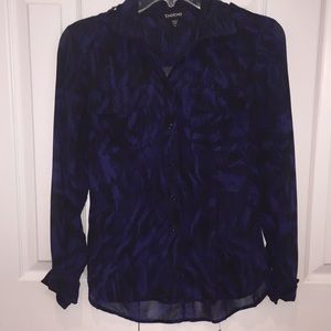 Bebe button down blouse!